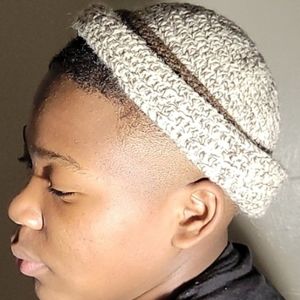 Fisherman's 100% Wool Rolled-Up  Beanie (Handmade)Oatmeal $$55